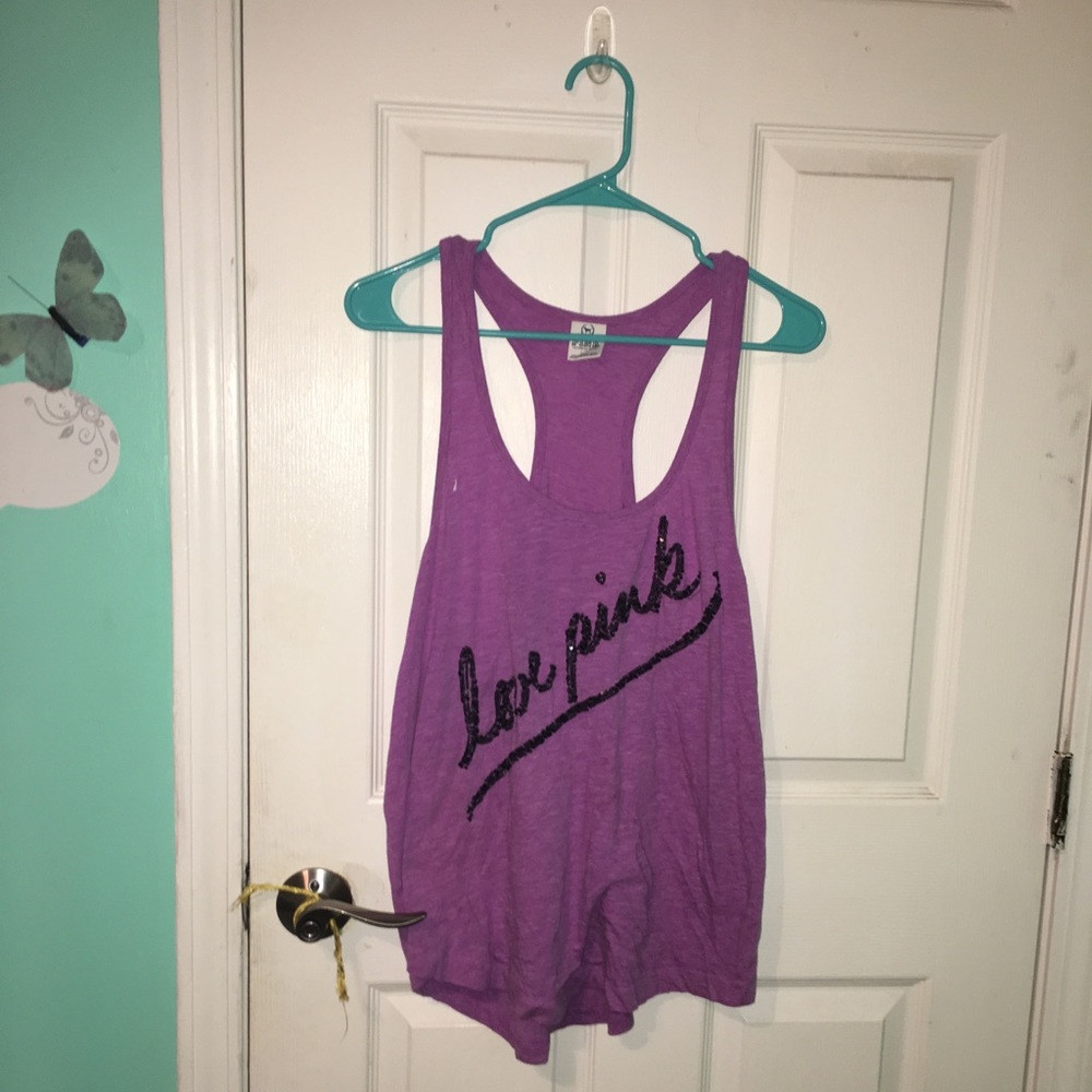 -🌌PINK racer back tank-